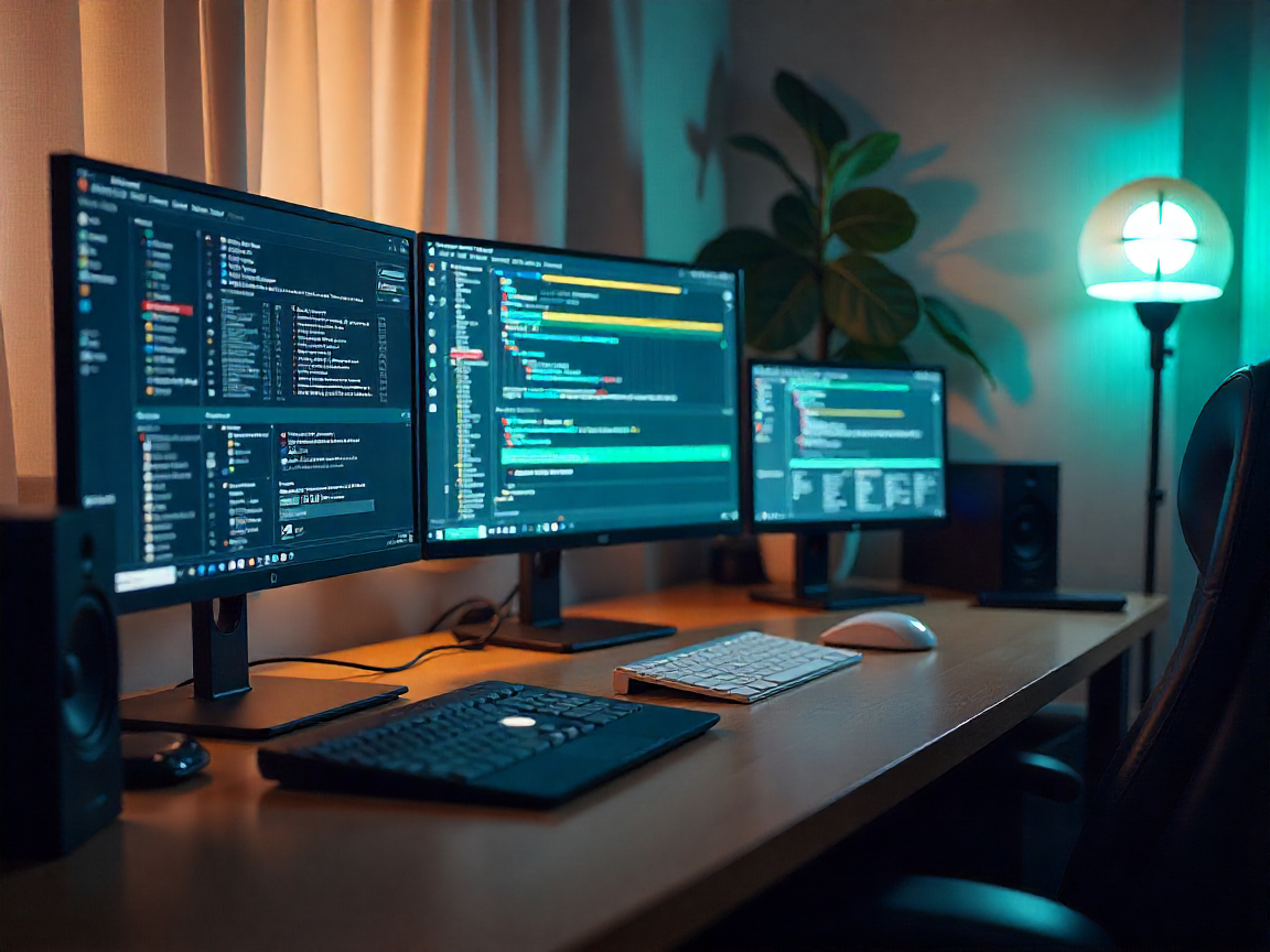 Clean organized digital workspace with multiple screens